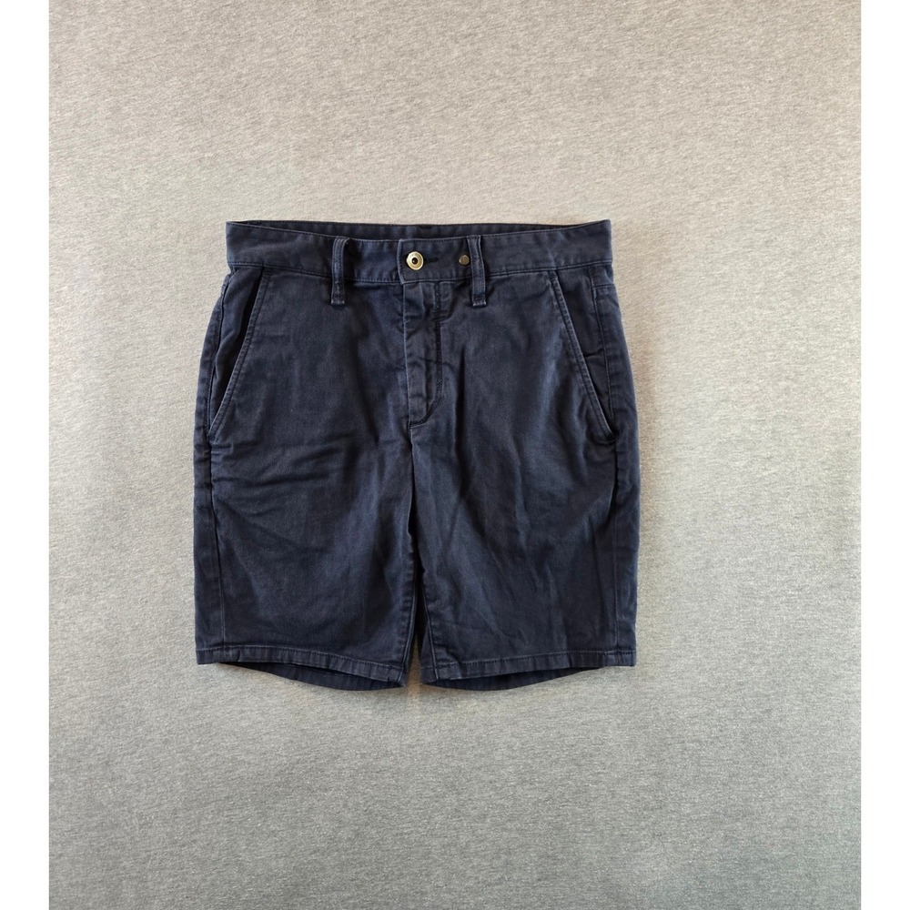 Rag & Bone Chino Shorts‎ Mens 29 Navy Blue 7" Inseam Stretch Cotton Twill